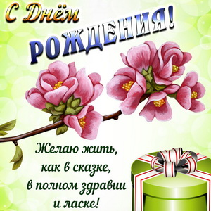 Подарок и пожелание женщине