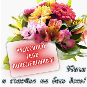 Удачи и счастья на весь день!
