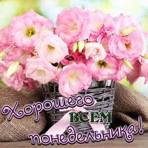 Открытка с пожеланием хорошего понедельника
