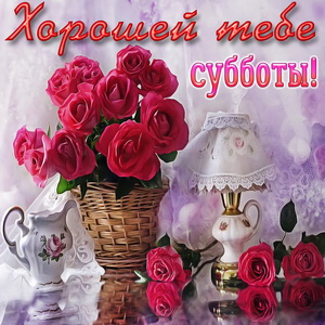 Красивые розы на приятном фоне на субботу