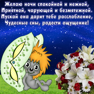 Красивое пожелание спокойной ночи