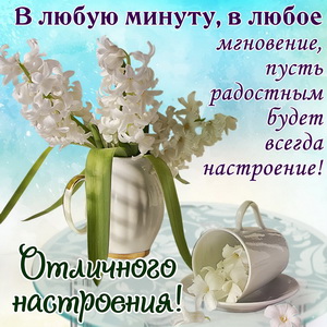 Открытка с пожеланием отличного настроения
