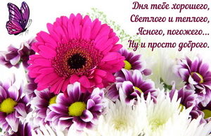 Дня тебе хорошего, светлого и теплого
