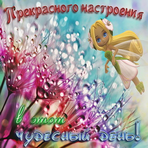 Картинка с феей на красивом фоне