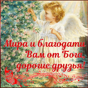 Мира и благодати Вам от Бога, дорогие друзья