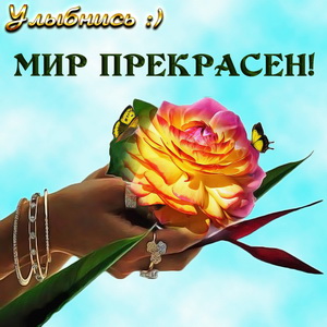 Картинка улыбнись, мир прекрасен