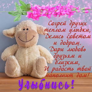 Пожелание и плюшевая игрушка